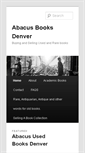 Mobile Screenshot of abacususedbooks.com
